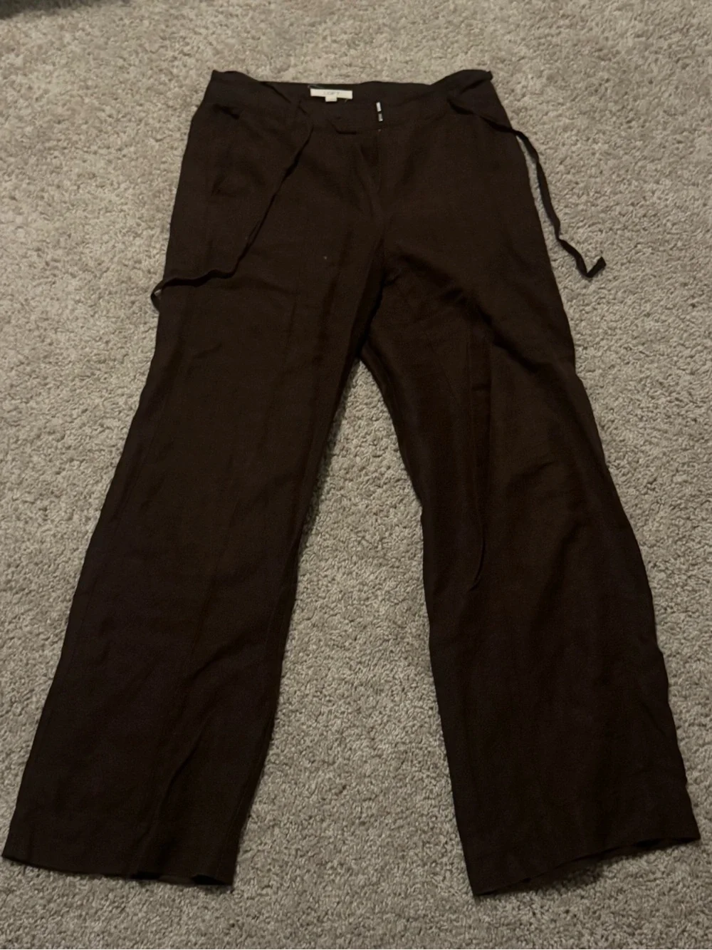 Women's Brown Wide-Leg Pants